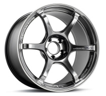 Advan RG-4 18x7.5 +47 5x114.3 Racing Hyper Black & Svarvad Kant Fälg